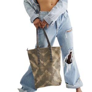 Free People We The Free Leather Take Me Away Tote Crossbody Bag New With Tag